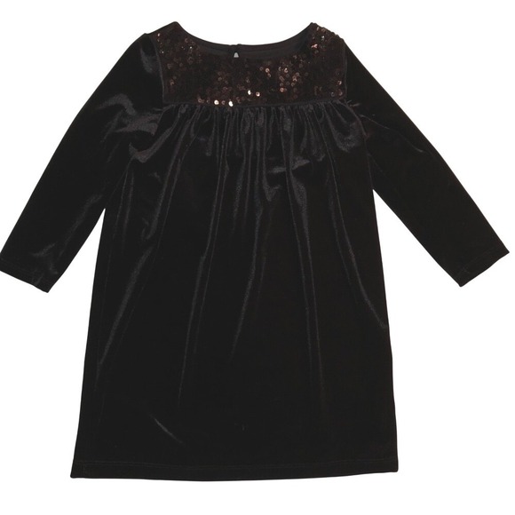 Lands' End Other - Landsend kids black velvet dress size L (6X-7) new